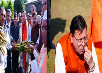 A delegation of sugarcane farmers from Haridwar met CM Dhami