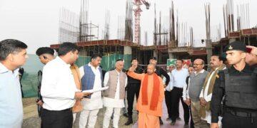 CM Yogi inspected the construction work of the second battalion of the SSF.