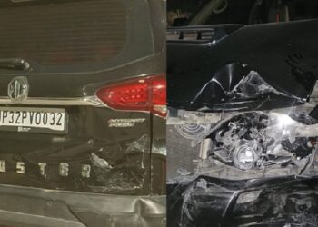 Three vehicles collided on the highway