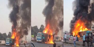 Horrific road accident on Pune-Bengaluru highway
