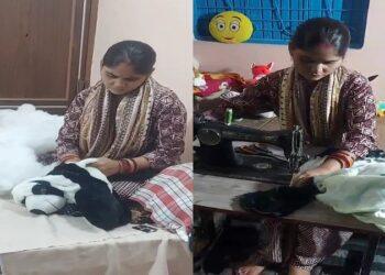 Vandana started working in soft toys after taking training under ODOP.