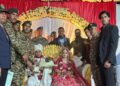 50 soldiers attended the wedding of the martyr's daughter.