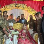 50 soldiers attended the wedding of the martyr's daughter.