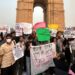 Protest against air pollution at India Gate