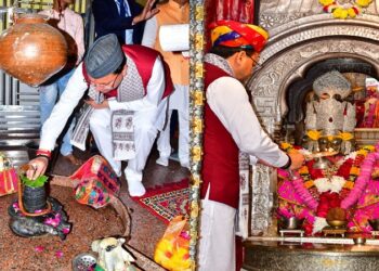 CM Dhami offered prayers at Shri Brahma Temple