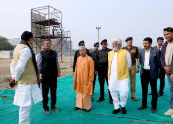 CM Yogi inspected the Jamboree site