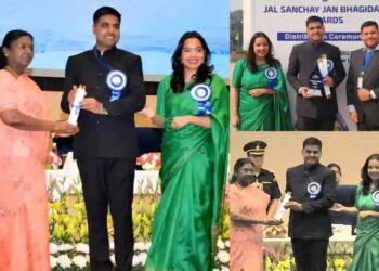 President honored Rajnandgaon with two National Water Awards