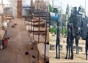 215 children and 15 teachers were kidnapped from the school.