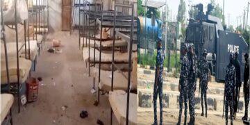 215 children and 15 teachers were kidnapped from the school.