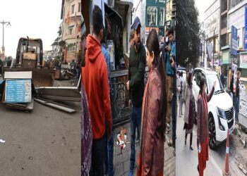 District administration's bulldozer action on illegal encroachment