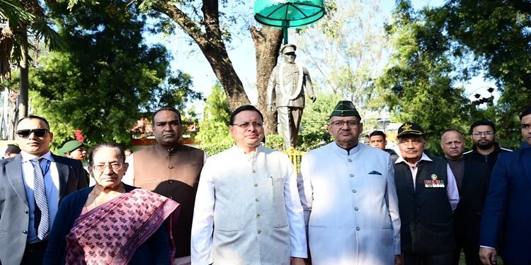 CM Dhami pays tribute to CDS Bipin Rawat