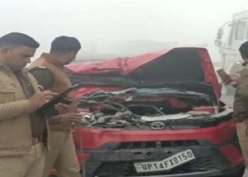 14 vehicles collided due to fog