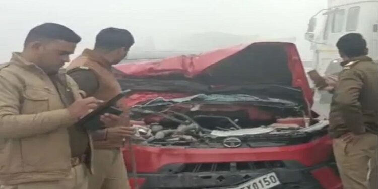 14 vehicles collided due to fog