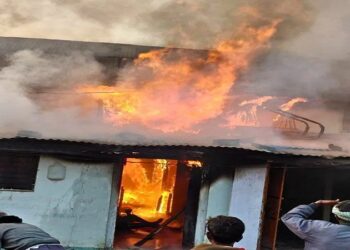 Farmer burnt alive in fire and died