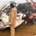 Four died on the spot as a Fortuner overturned.