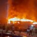 Gas cylinder explosion in nightclub