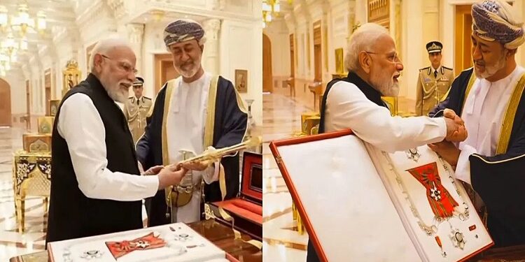 PM Modi honoured with the Order of Oman