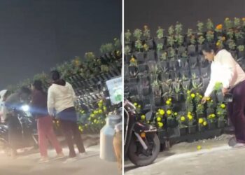 Flower pots stolen from Rashtriya Prerna Sthal