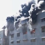 A massive fire broke out in Raj Textile Market.