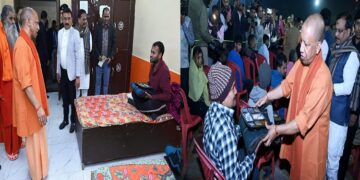 CM Yogi inspected two night shelters in the metropolis.