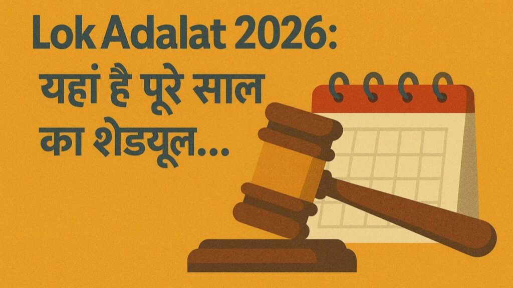 Lok Adalat 2026: 2026 में कब-कब लगेगी लोक अदालत? यहां है पूरे साल का शेड्यूल