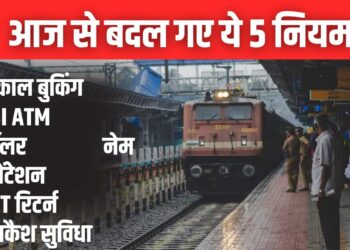 आज से तत्काल टिकट बुकिंग में बड़ा बदलाव: मोबाइल, बैंकिंग और ATM के नियम भी बदले