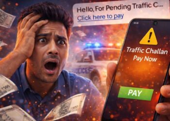 Traffic Challan भरने के चक्कर में गंवा दिए 600000 रुपए, 1 SMS ने कर दिया ‘खेल’