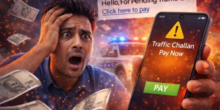Traffic Challan भरने के चक्कर में गंवा दिए 600000 रुपए, 1 SMS ने कर दिया ‘खेल’
