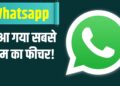 WhatsApp पर आया iPhone वाला यह सबसे काम का फीचर, तुरंत करें इस्तेमाल