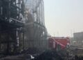 Explosion at steel plant