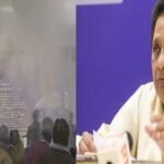 Short circuit during Mayawati's press conference