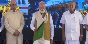 PM Modi flags off 4 trains in Kerala