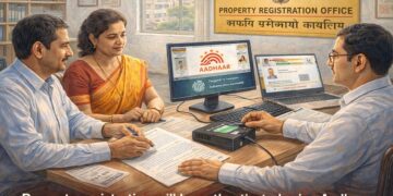 Property registration will be authenticated using Aadhaar.