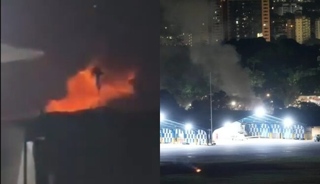 US bombs Venezuelan military base