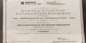 Uttarakhand gets 'Leader' status in Startup India Ranking