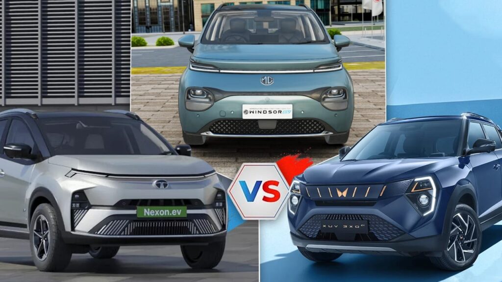 Mahindra XUV 3XO Vs Tata Nexon Vs MG Windsor: कौन सी इलेक्ट्रिक SUV है सबसे दमदार! यहां देखें कंपैरिजन