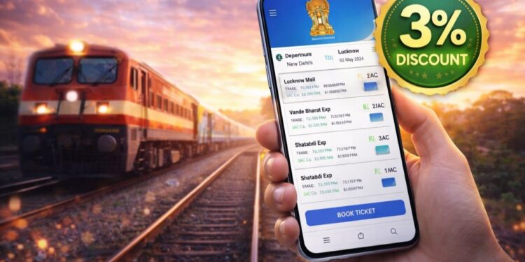 इस सरकारी ऐप से करें Train Ticket बुकिंग, मिलेगा 3% डिस्काउंट