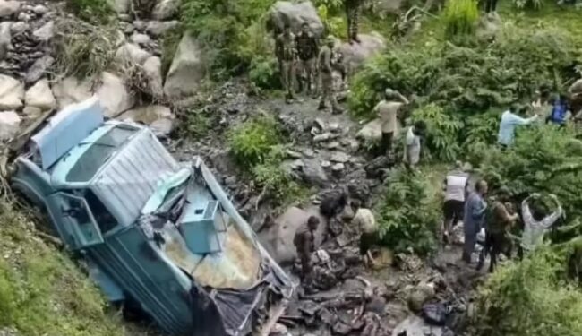 CRPF vehicle falls into river near Srinagar