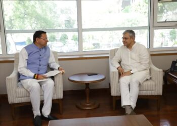 CM Dhami met Union Minister Ashwini Vaishnav