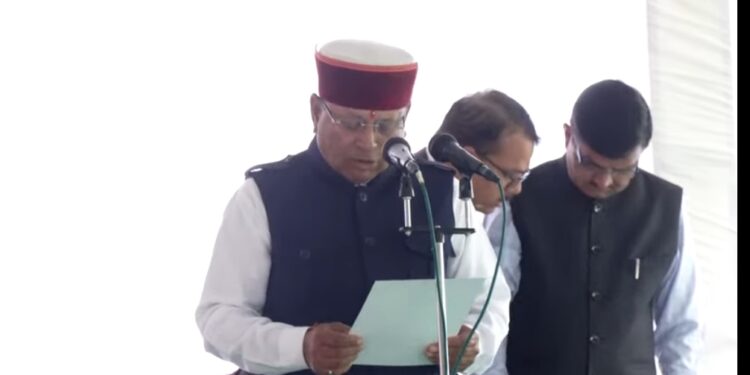 Dhami cabinet expanded, five MLAs took oath as ministers