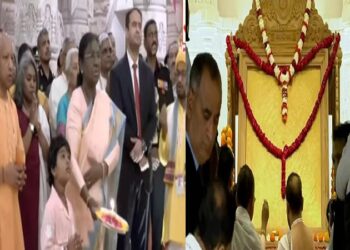 Draupadi Murmu installed the 'Shri Ram Yantra' in the Ram Temple.