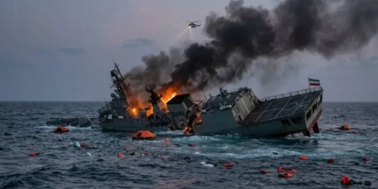 US attacks Iranian warship IRS Dena