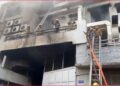 Fire breaks out in an electricity meter manufacturing factory
