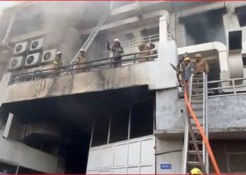Fire breaks out in an electricity meter manufacturing factory