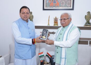 CM Dhami met Union Minister Manohar Lal Khattar