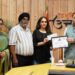 CM Dhami honored meritorious students