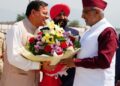 CP Radhakrishnan was welcomed by CM Dhami and the Governor