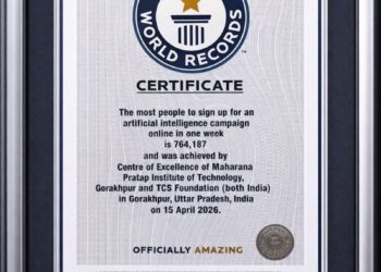 Gorakhpur's name entered in the Guinness Book for AI awareness