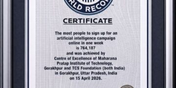 Gorakhpur's name entered in the Guinness Book for AI awareness