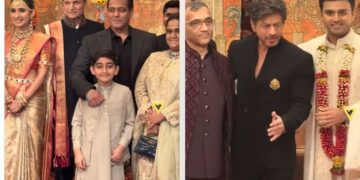 Salman Khan and Shahrukh Khan attended Rajat Sharma's daughter's wedding